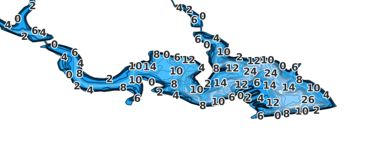 Camels Hump Lake coverage - Fishing Points