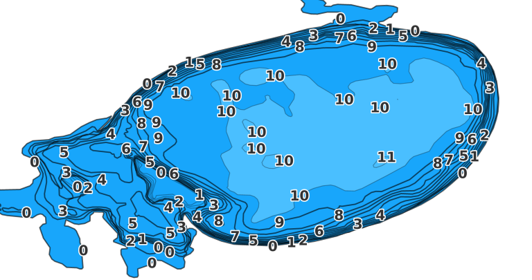Cherry Lake coverage - Fishing Points