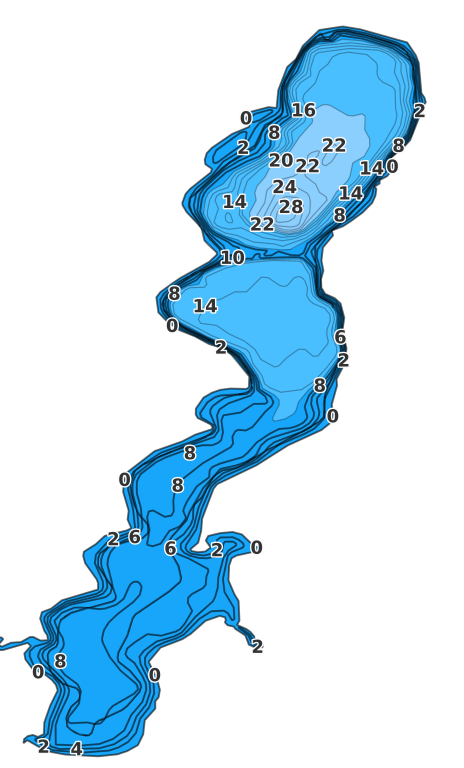 Coldwater Lake coverage - Fishing Points