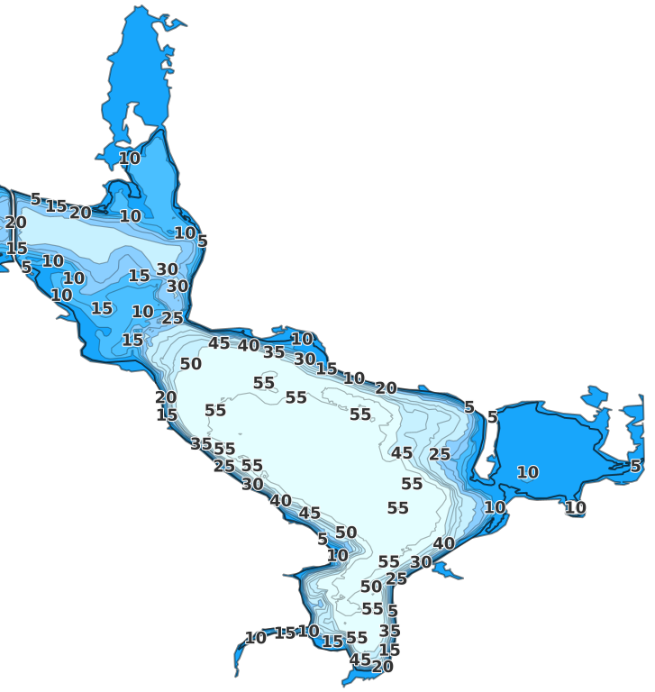 East Devils Lake coverage - Fishing Points