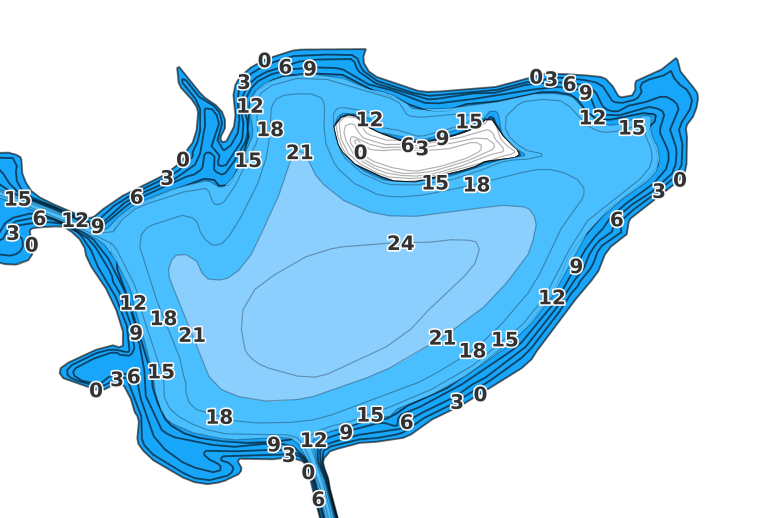 Heckers Lake coverage - Fishing Points