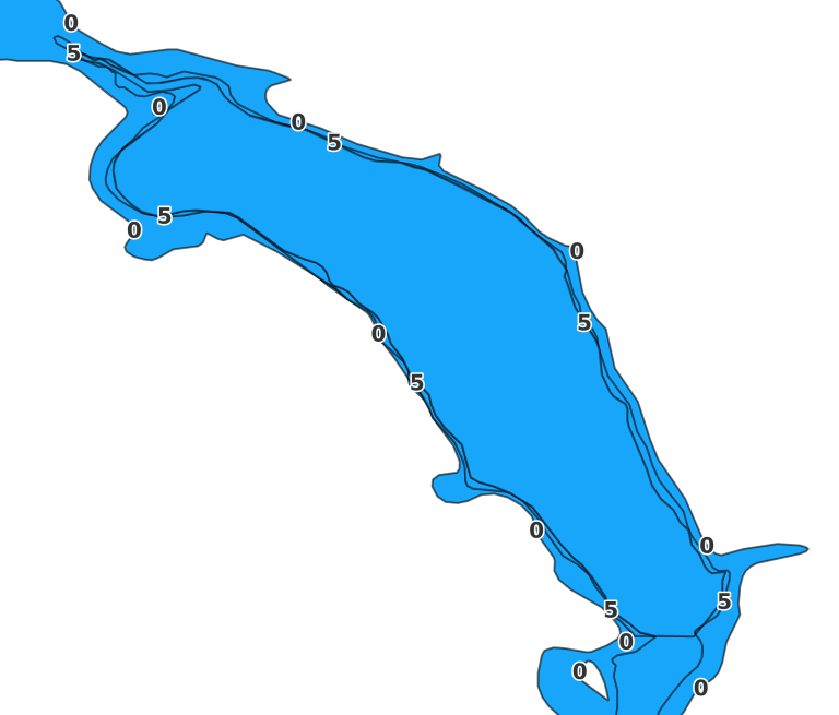 Rose Lake - Fishing Points
