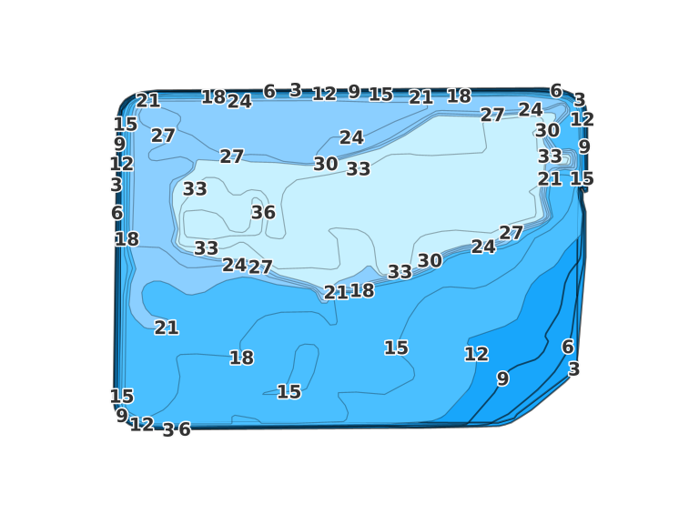 Beaver Creek Upground Reservoir coverage - Fishing Points