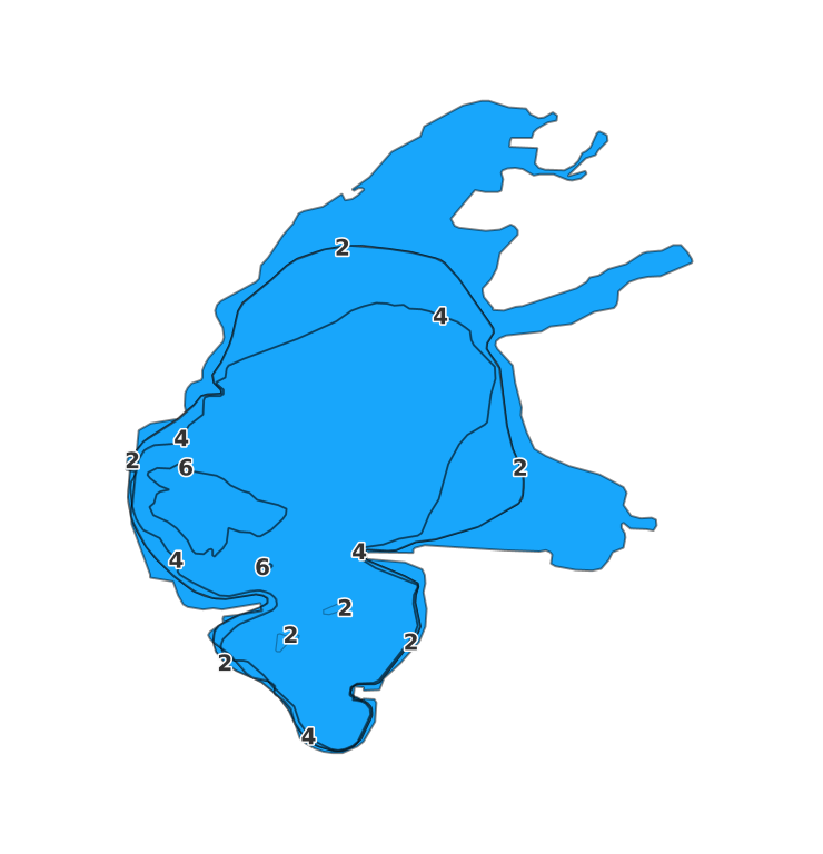 Clark Lake coverage - Fishing Points