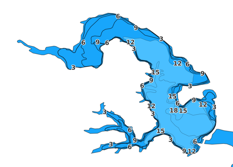 Deer Creek Reservoir coverage - Fishing Points