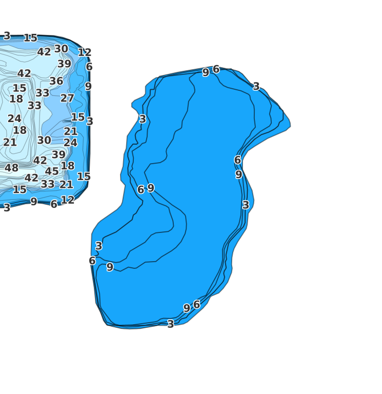 Delta Reservoir coverage - Fishing Points