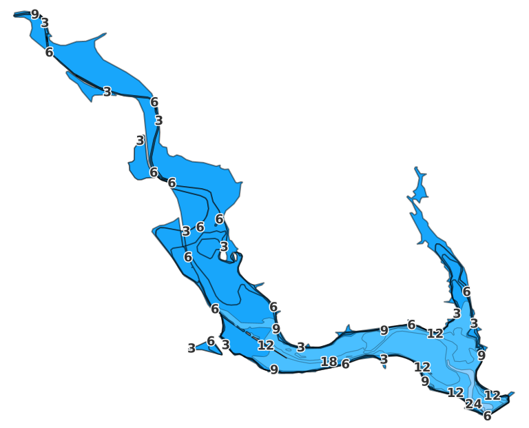 Dillon Lake coverage - Fishing Points