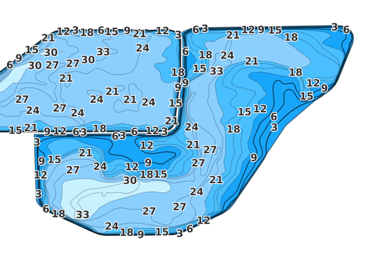 Ferguson Reservoir coverage - Fishing Points