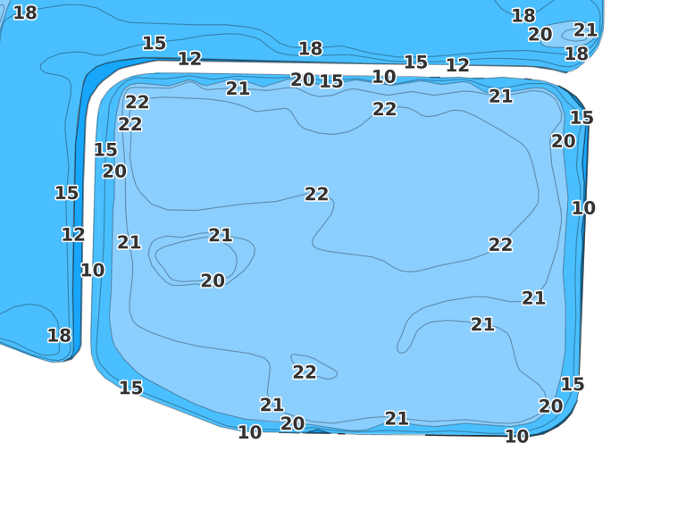 Findlay Reservoir coverage - Fishing Points