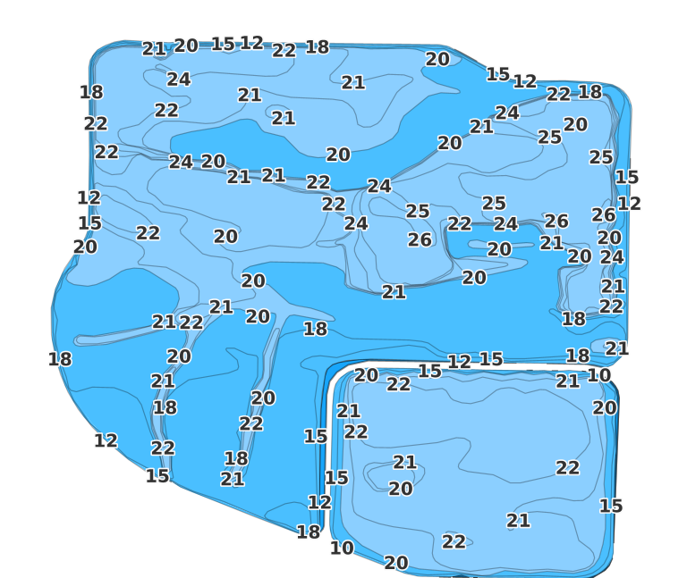 Findlay Upground Reservoir Number Two coverage - Fishing Points