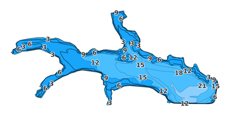 Guilford Lake coverage - Fishing Points