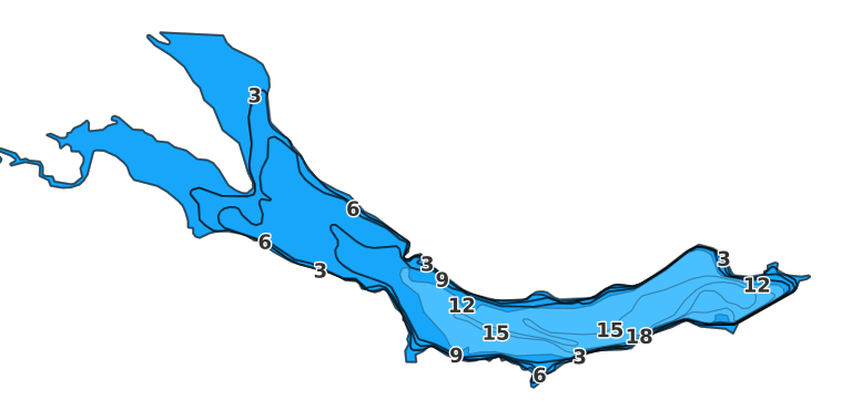 Hocking County Lake coverage - Fishing Points