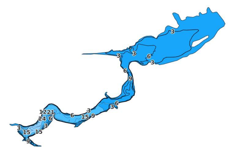 Knox Lake coverage - Fishing Points