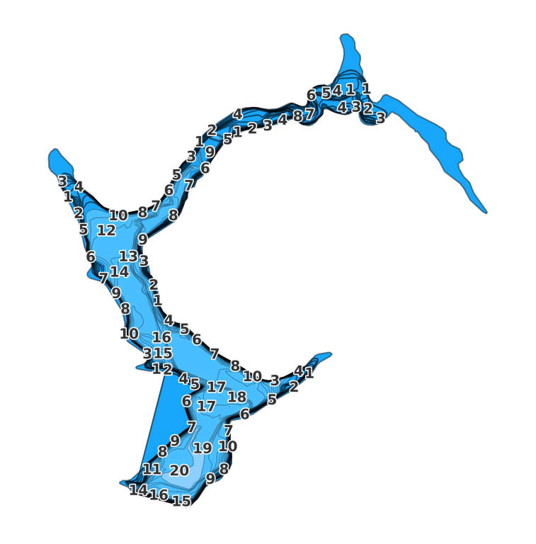 Lake Hope coverage - Fishing Points