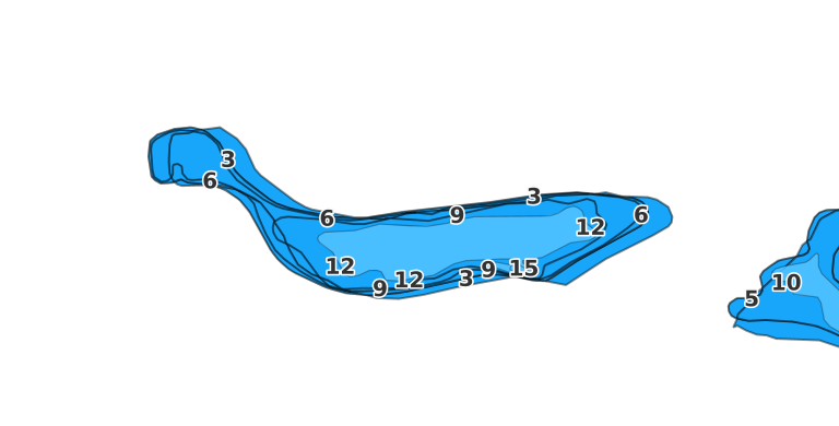 Lake La Vere coverage - Fishing Points
