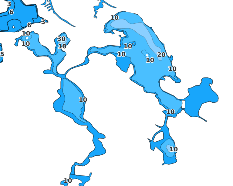 Miller Lake - Fishing Points