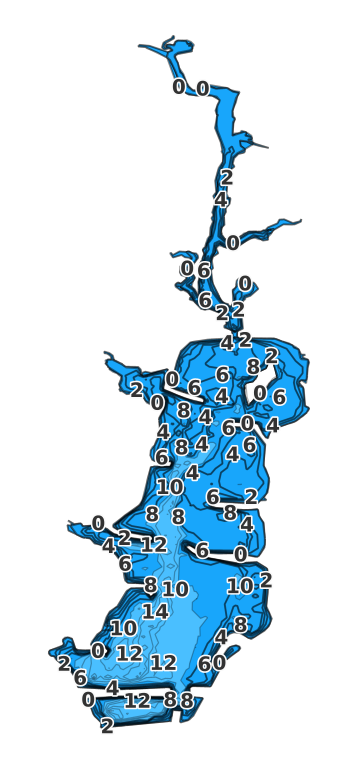 Boomer Lake coverage - Fishing Points