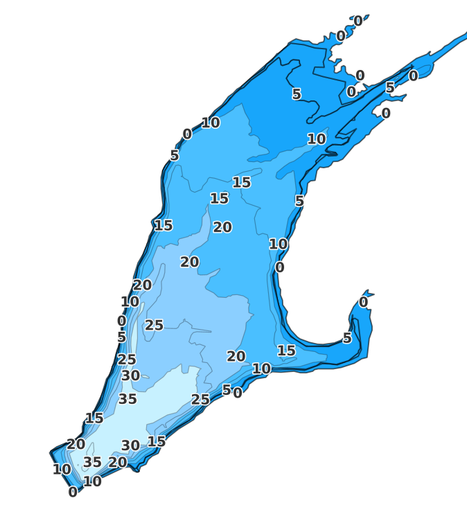 Brushy Creek Reservoir coverage - Fishing Points