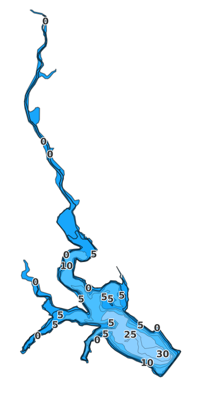 Crowder Lake coverage - Fishing Points