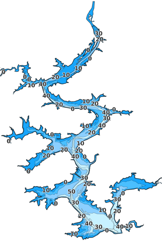 Fitzgerald-Soldier Creek Site 1 Reservoir coverage - Fishing Points