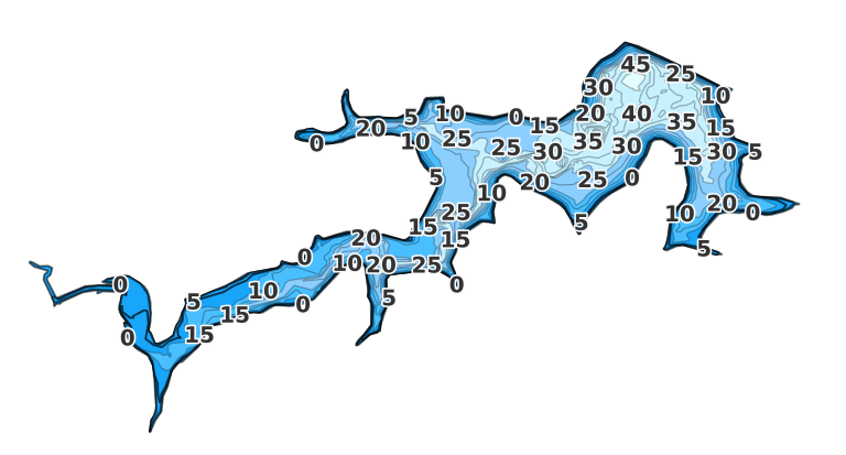 Hominy Municipal Lake coverage - Fishing Points