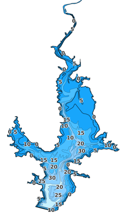 Lake Frederick coverage - Fishing Points