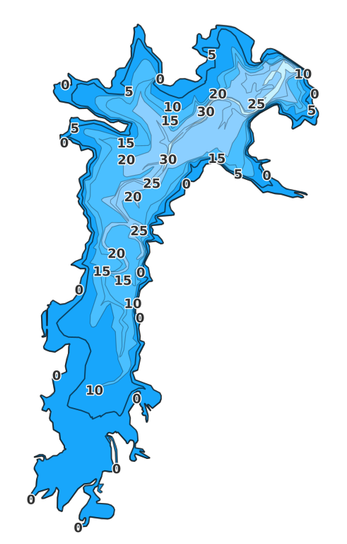 Lake Henryetta coverage - Fishing Points