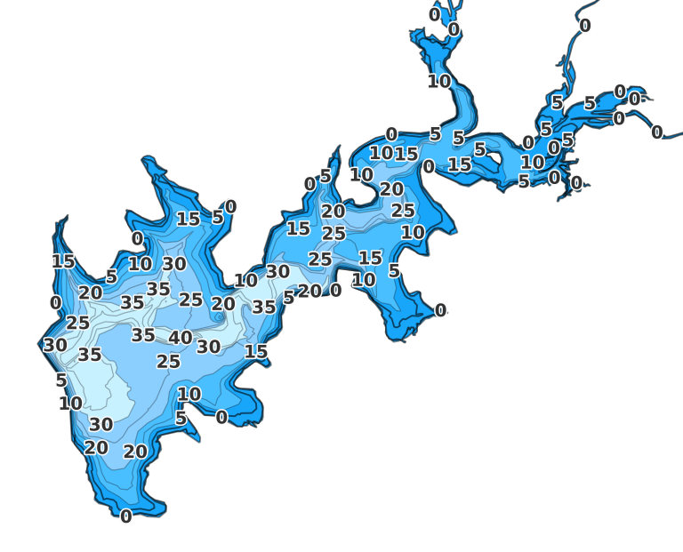 Lake Holdenville coverage - Fishing Points