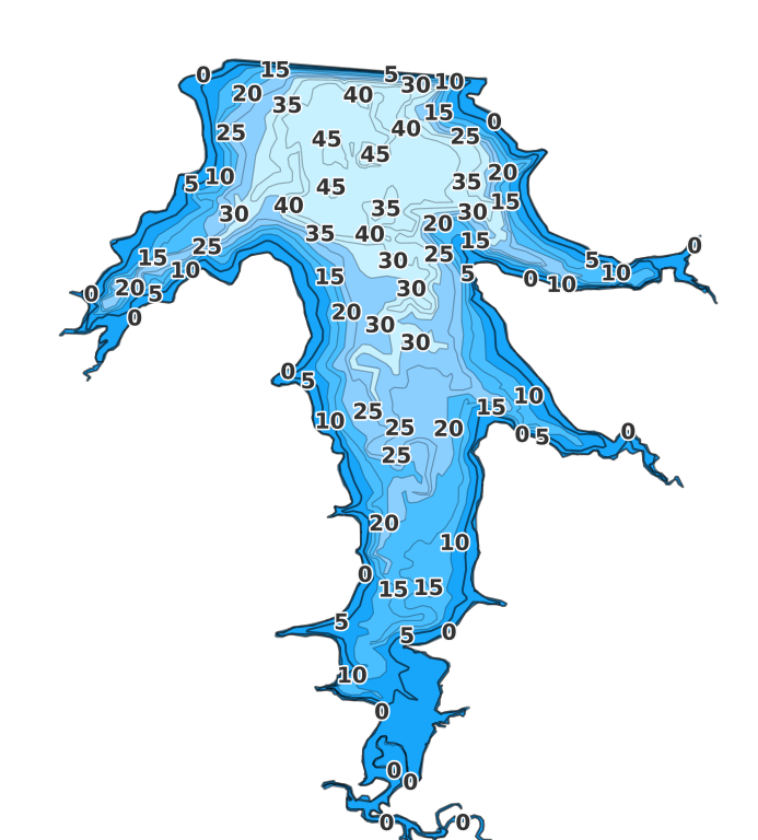 Lake Langston coverage - Fishing Points