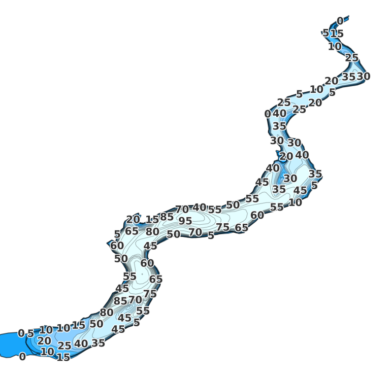 Badger Lake coverage - Fishing Points
