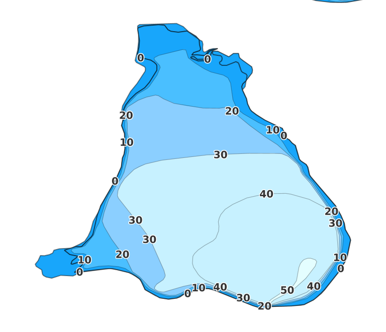 Conconully Reservoir coverage - Fishing Points