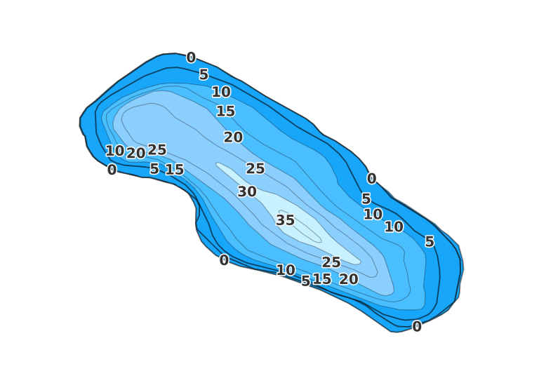 Crawfish Lake coverage - Fishing Points