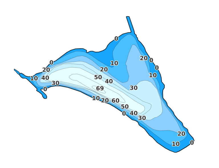 Flowing Lake - Fishing Points