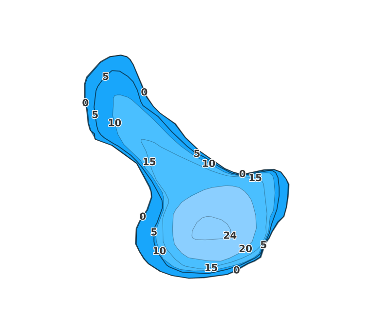 Lake Armstrong - Fishing Points