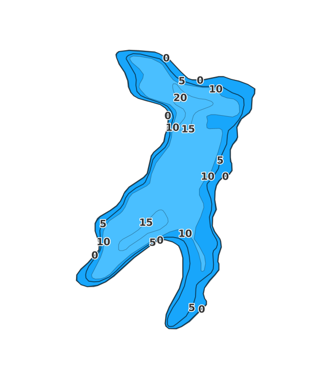 Wye Lake - Fishing Points